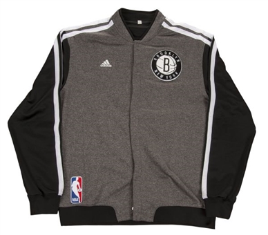2013-14 Kevin Garnett Worn Brooklyn Nets Warmup Jacket (Steiner)